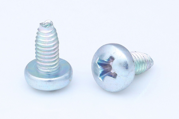 Cross pan head self-tapping locking screw